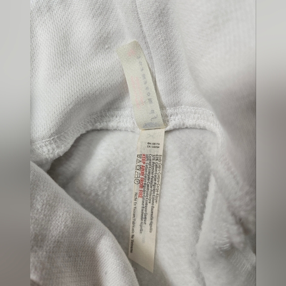 Free People Movement White Long Sleeve Polo Sweatshirt Size S - Picture 8 of 9